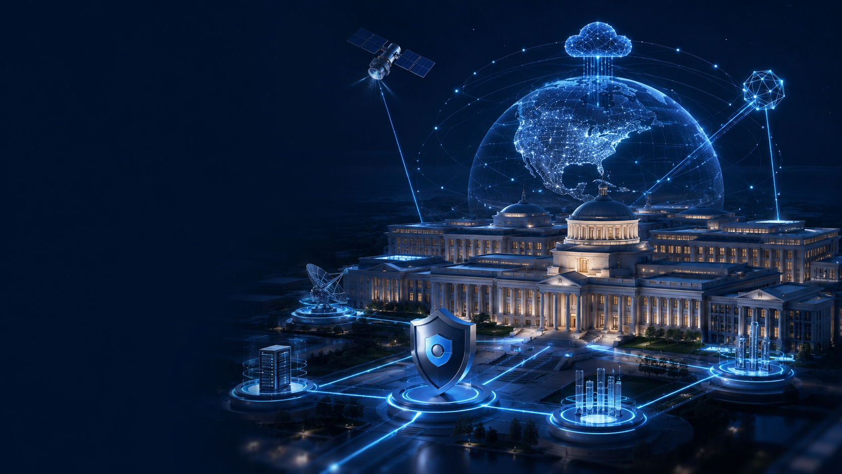 3D connected government map